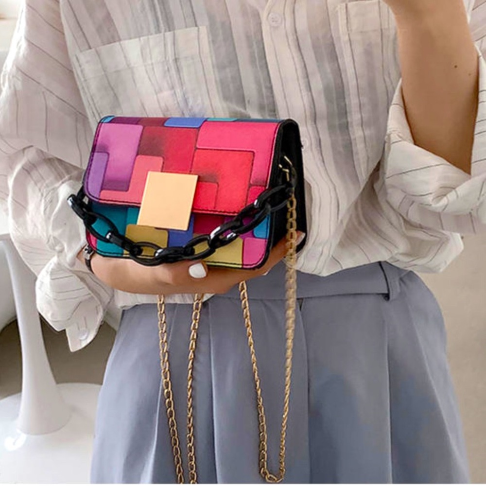 Color block purse